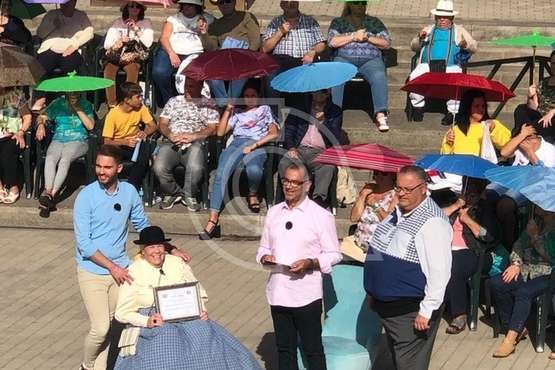 Grabación en la Casa de la Condesa del programa Haciendo amigos con Calero (Foto TA)